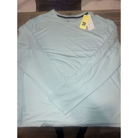 Men's Long Sleeve Performance T-Shirt - All in Motion Mint Green Size XXL. T - Picture 1 of 5